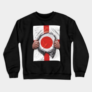 Japan Flag English Flag Ripped - Gift for Japanese From Japan Crewneck Sweatshirt